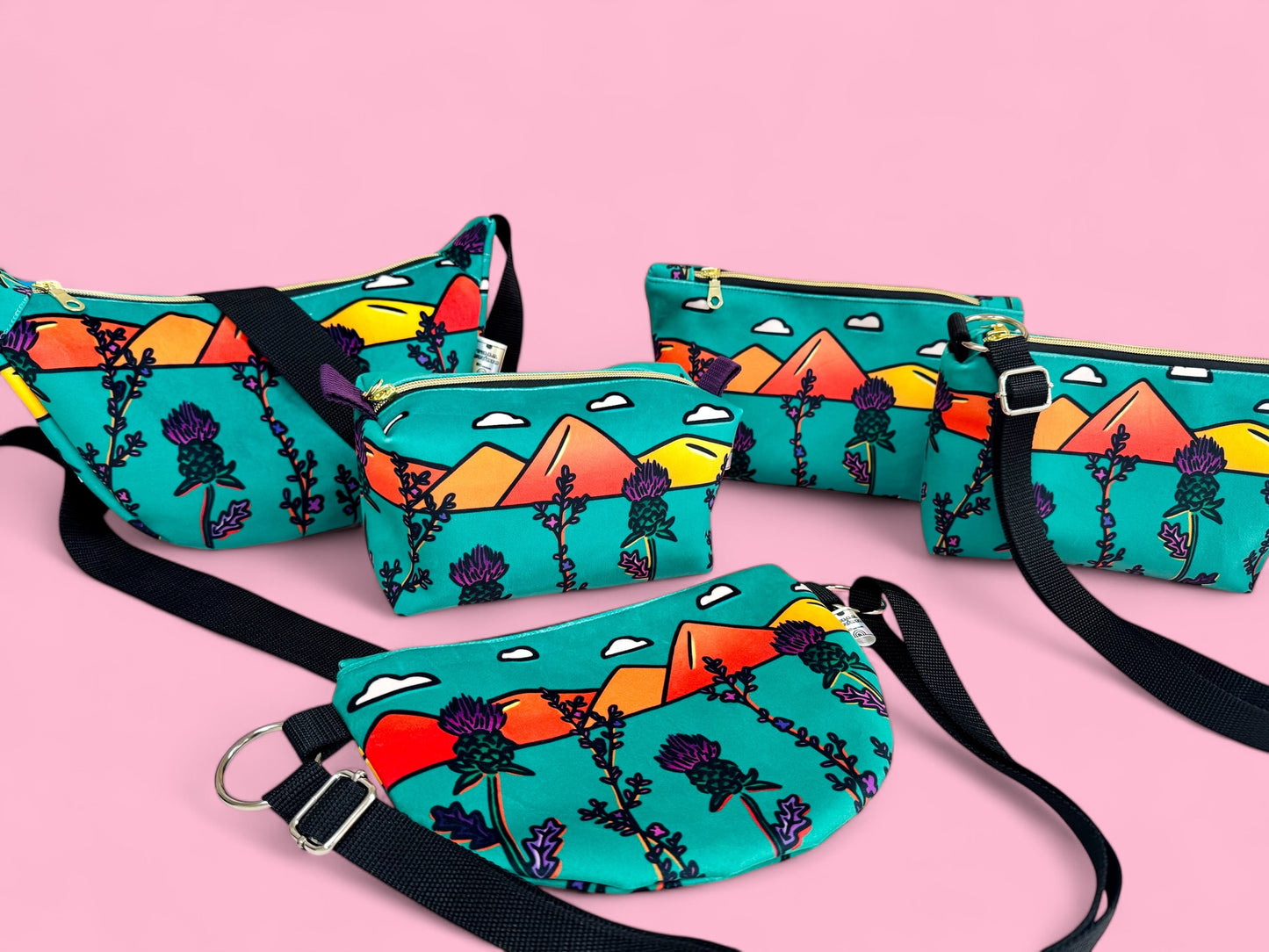 Thistle and Heather Boxy Crossbody Bag | Stylish Versatility for Everyday Adventures