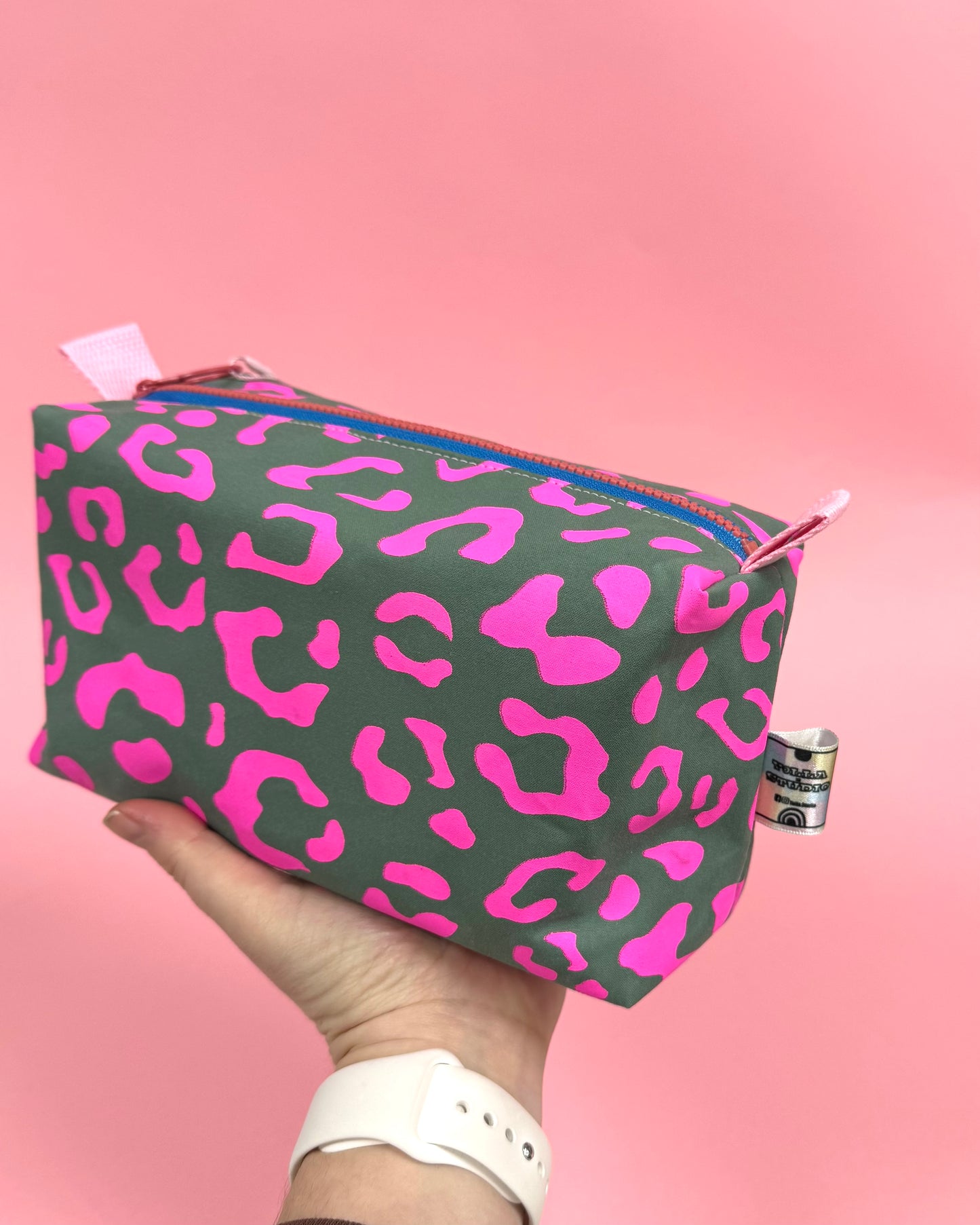 Versatile Boxy Pouch for Travel & Accessories | Travel Bag | Leopard Print Pouch