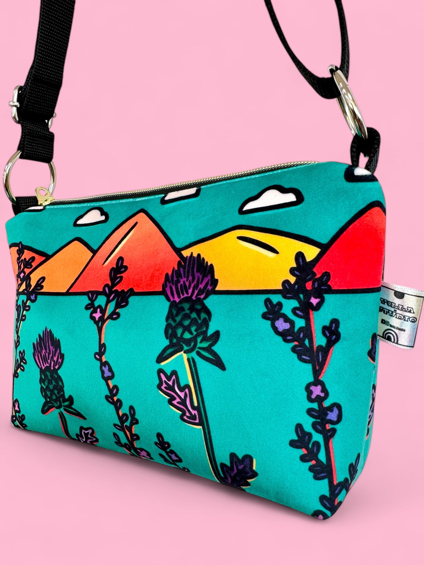 Thistle and Heather Boxy Crossbody Bag | Stylish Versatility for Everyday Adventures