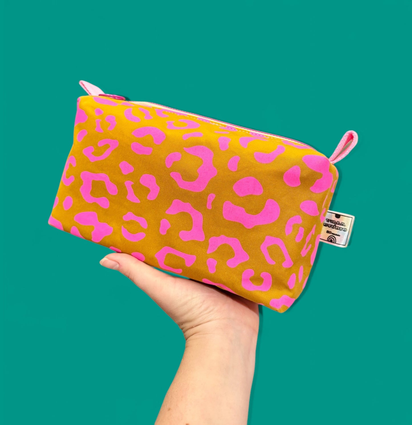 Versatile Boxy Pouch for Travel & Accessories | Travel Bag | Leopard Print Pouch
