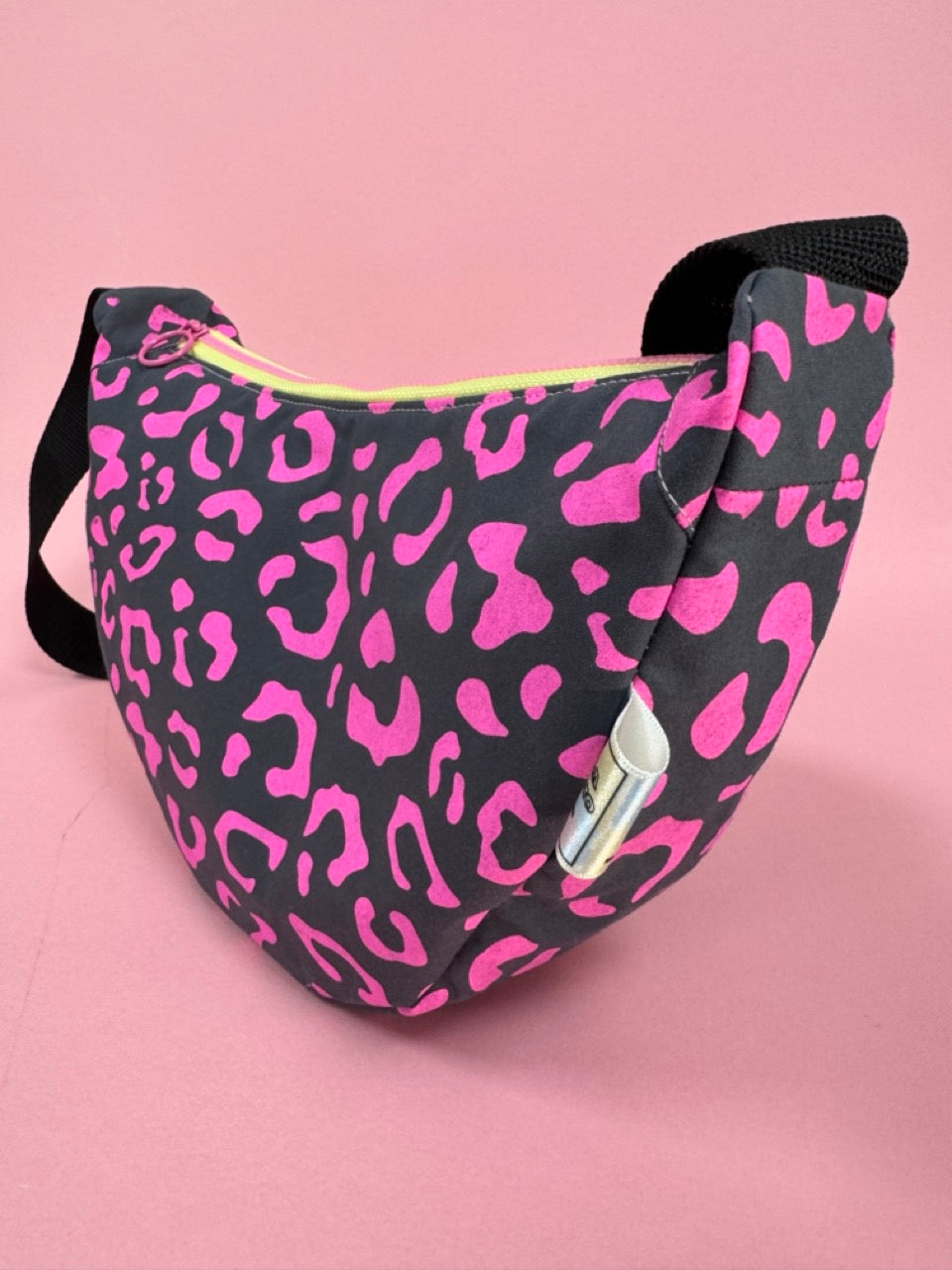 Leopard Print Sling Bag | Crossbody Bag | Adjustable Waxed Cotton Bag