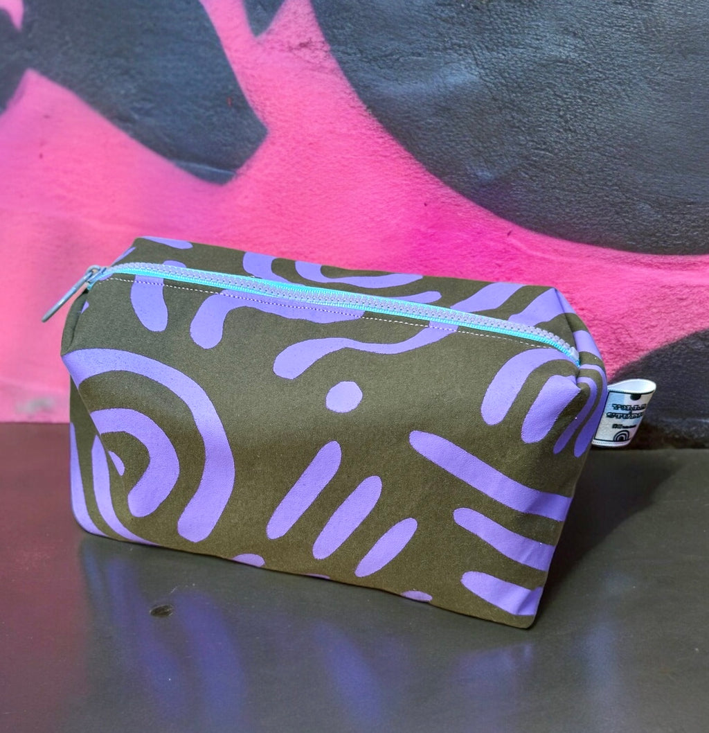 Versatile Boxy Pouch for Travel & Accessories | Travel Bag | Abstract Print Pouch
