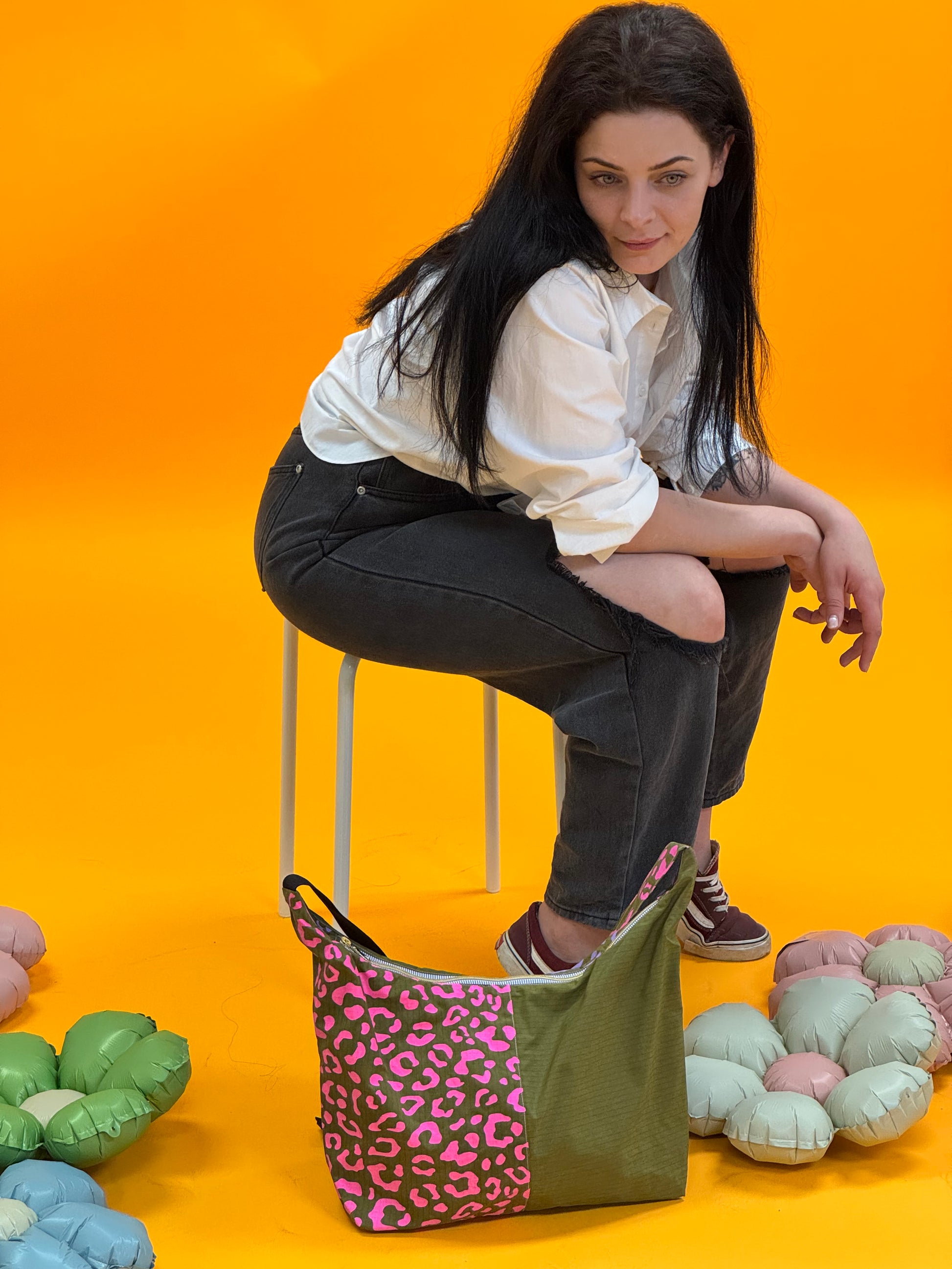 Leopard Print Shopper bag, Slouchy bag, Shoulder bag,Crossbody bag