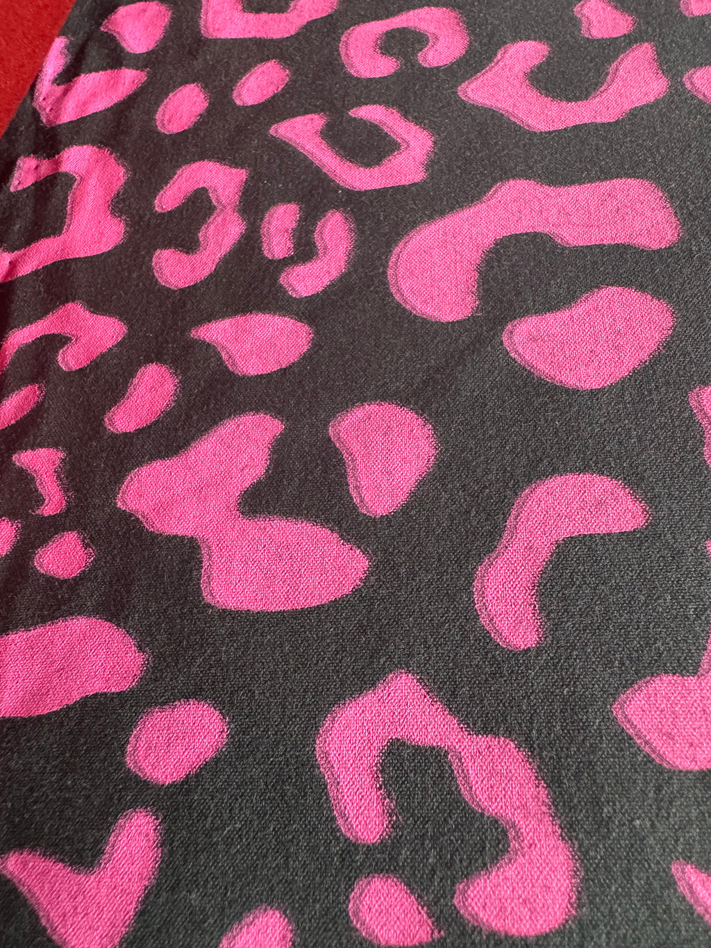 Leopard print cosmetic bag