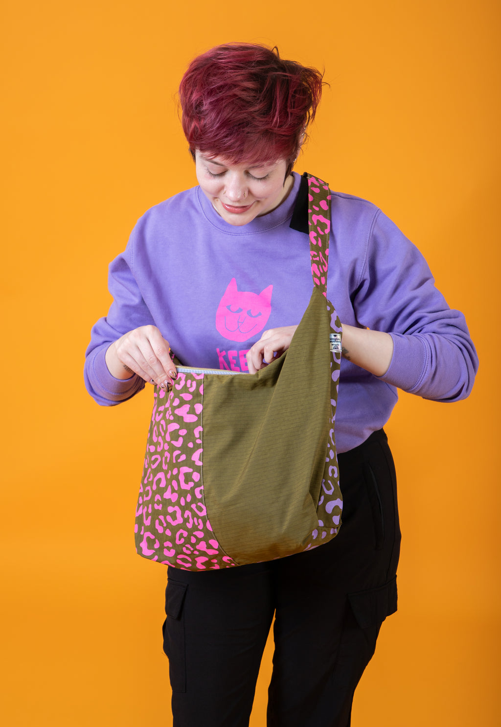 Leopard Print Shopper bag, Slouchy bag, Shoulder bag,Crossbody bag
