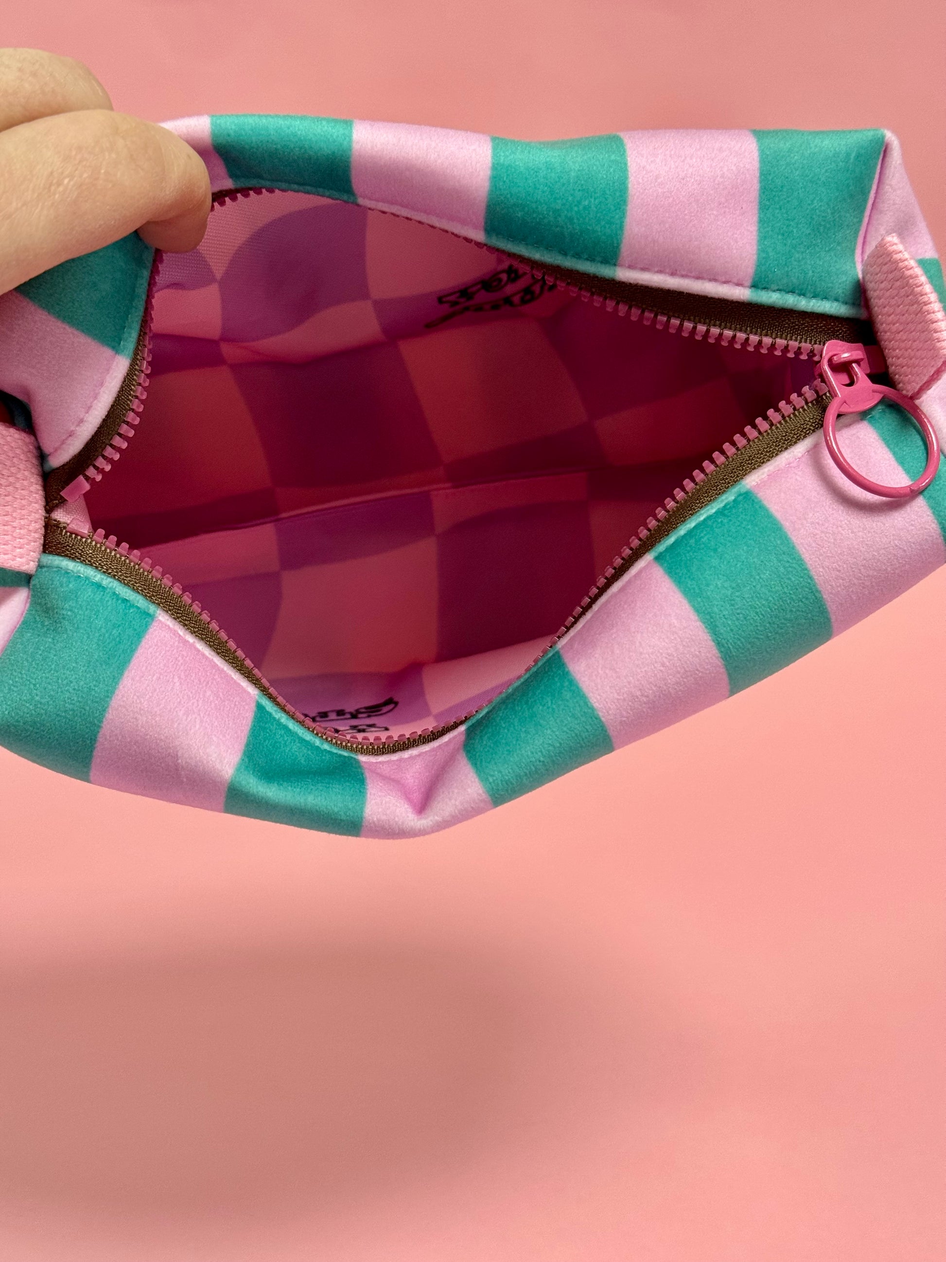 Mini Striped Velvet Purse