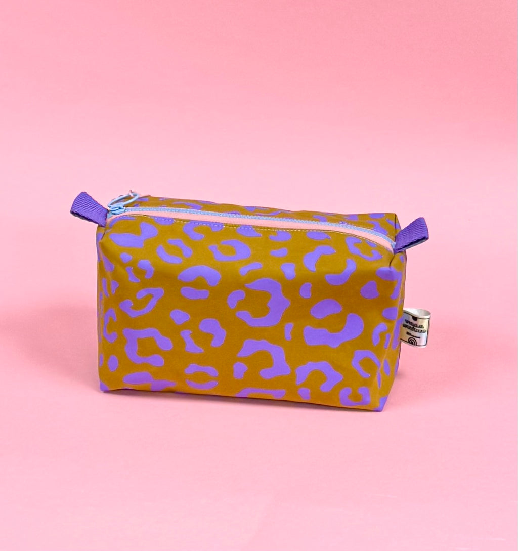 Versatile Boxy Pouch for Travel & Accessories | Travel Bag | Leopard Print Pouch
