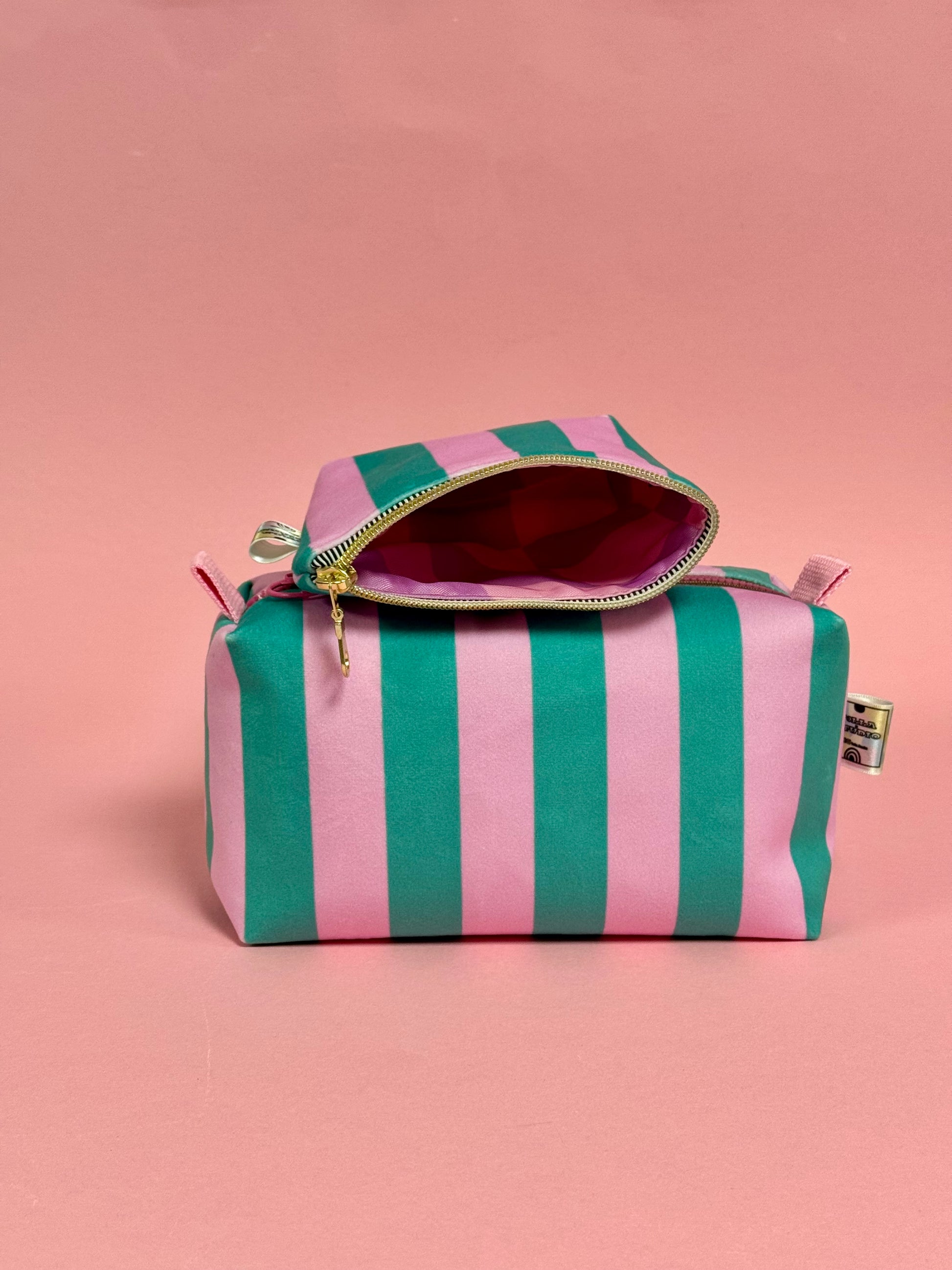 Mini Striped Velvet Purse