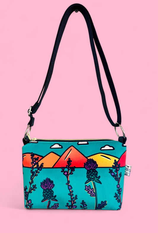 Thistle and Heather Boxy Crossbody Bag | Stylish Versatility for Everyday Adventures
