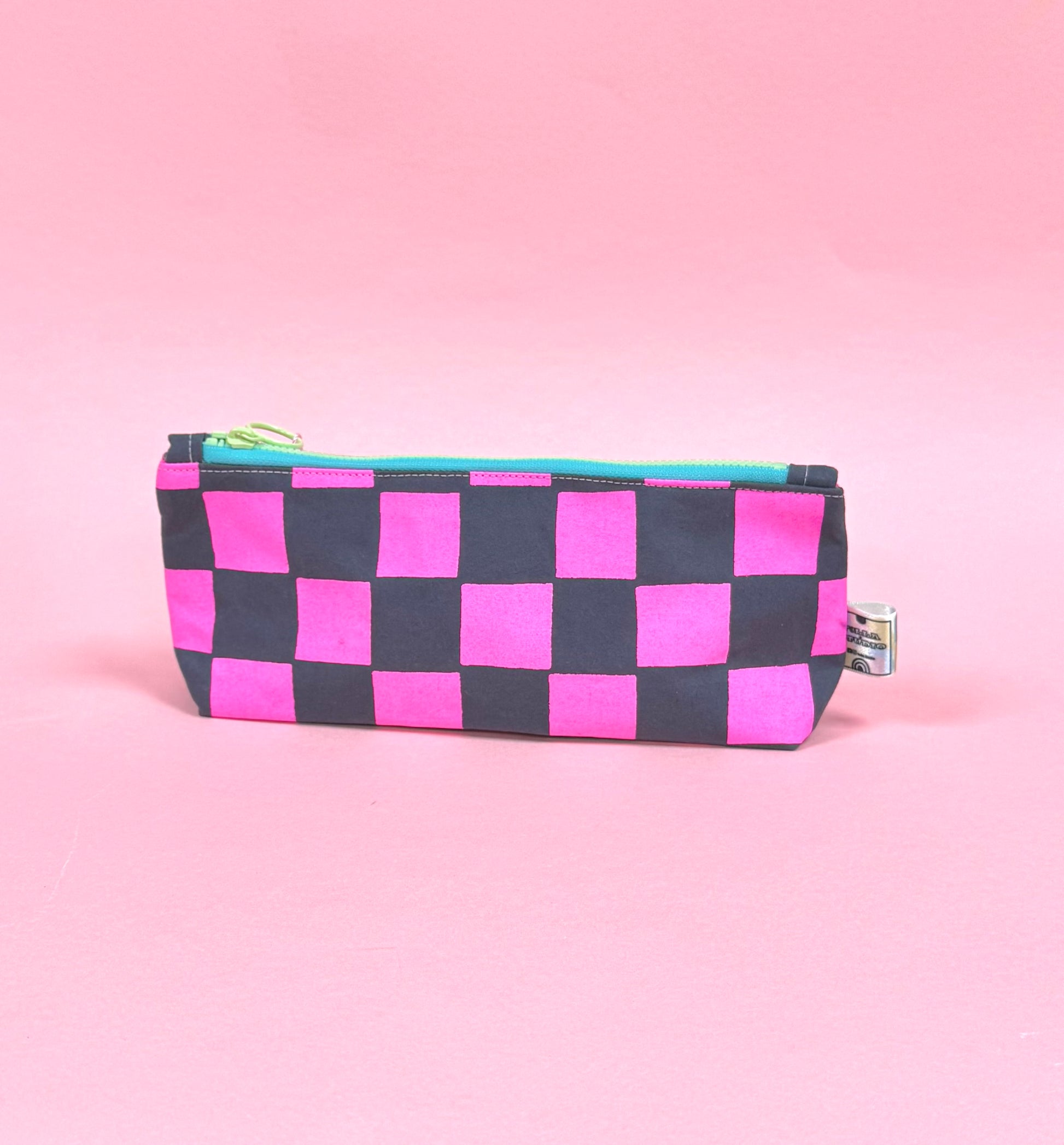 Handprinted waxed cotton Pencil case