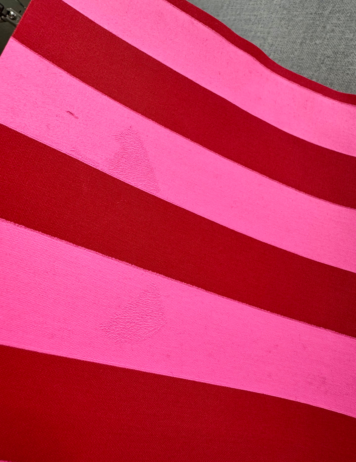 Crossbody Bag | Adjustable Waxed Cotton Bag |Stripy Pattern Bag
