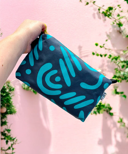 Versatile Boxy Pouch for Travel & Accessories | Travel Bag | Abstract Print Pouch